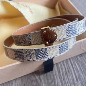 Louis Vuitton Authentic Leather Triple Wrap Bracelet
